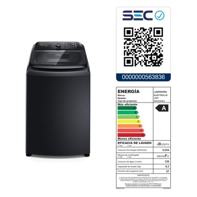 LAVADORA AUTOMATICA 21KG CARGA SUPERIOR EXPERT LEB21 NEGRA - 13