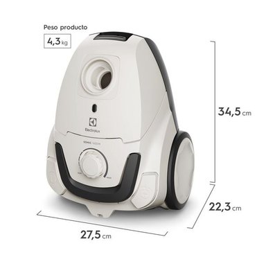 ASPIRADORA CON BOLSA ELECTROLUX 1600W SONIC BGG10 - 3