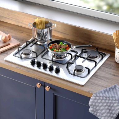 ENCIMERA A GAS 5 PLATOS EXPERIENCE MULTI LLAMA KE5XC INOX - 11