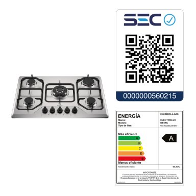 ENCIMERA A GAS 5 PLATOS EXPERIENCE MULTI LLAMA KE5XC INOX - 12
