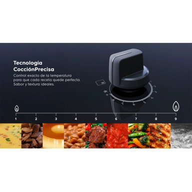 ENCIMERA A GAS 5 PLATOS EXPERIENCE MULTI LLAMA KE5XC INOX - 9