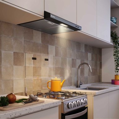 CAMPANA DE COCINA EXTRACTORA 60CM GRAN PODER SUCCION DM6SB - 6