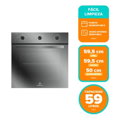 HORNO EMPOTRABLE ELE CTRICO 59L TEMPORIZADOR Y LIMPIA FACIL OM6TX - 7