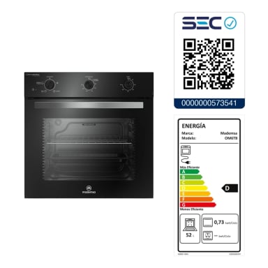 HORNO EMPOTRABLE ELE CTRICO 59L TEMPORIZADOR Y LIMPIA FACIL OM6TB - 11
