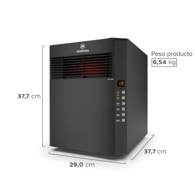 ESTUFA ELE CTRICA MADEMSA INFRARROJA 1500W DIGITAL ECO INF10 - 3