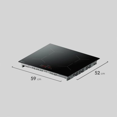 ENCIMERA INDUCCION 4 PLATOS ELE CTRICA EFFICIENT IE4TW - 1