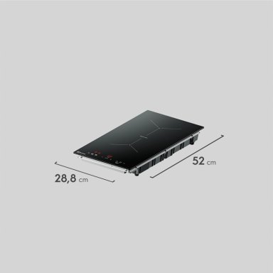 ENCIMERA INDUCCION 2 PLATOS ELE CTRICA EFFICIENT IE2TP - 8