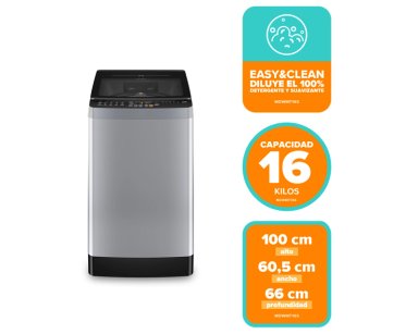 LAVADORA AUTOMATICA 16KG CARGA SUPERIOR MDWMT16S SILVER - 7
