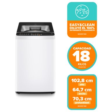 LAVADORA AUTOMATICA 18KG CARGA SUPERIOR MDWMT18W BLANCA - 7