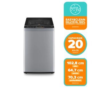 LAVADORA AUTOMATICA 20KG CARGA SUPERIOR MDWMT20S SILVER - 7