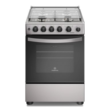 COCINA A GAS 4 PLATOS HORNO VAPOR Y TEMPORIZADOR FM4TSC SILVER - 1
