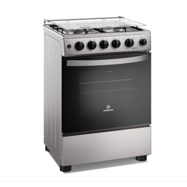 COCINA A GAS 4 PLATOS HORNO VAPOR Y TEMPORIZADOR FM4TSC SILVER - 4