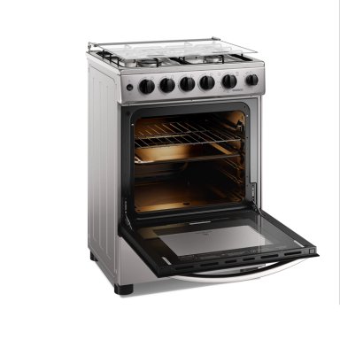 COCINA A GAS 4 PLATOS HORNO VAPOR Y TEMPORIZADOR FM4TSC SILVER - 5