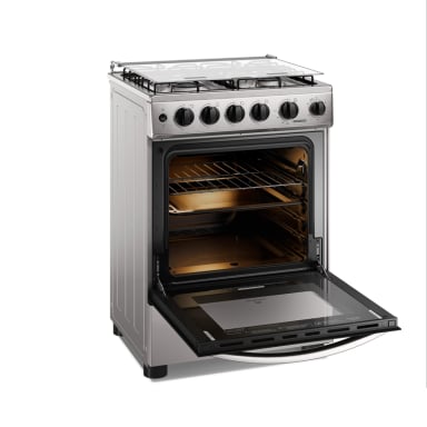 COCINA A GAS 4 PLATOS HORNO VAPOR Y GRILL FM4PSC INOX - 3