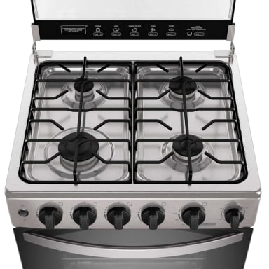 COCINA A GAS 4 PLATOS HORNO VAPOR Y GRILL FM4PSC INOX - 4