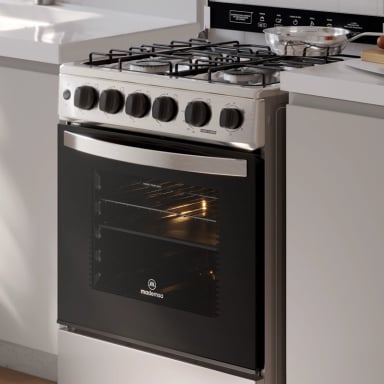 COCINA A GAS 4 PLATOS HORNO VAPOR Y GRILL FM4PSC INOX - 8