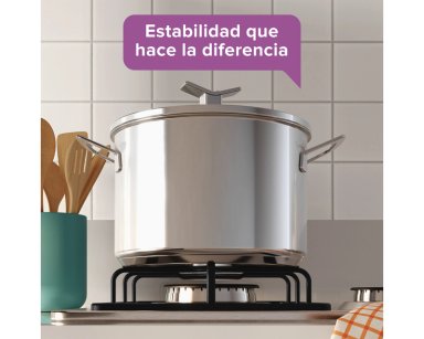 ENCIMERA A GAS 4 PLATOS ENCENDIDO AUTOMATICO KM4GX INOX - 7