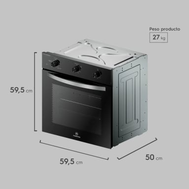 KIT EMPOTRABLE HORNO OM6TB + ENCIMERA KM4CX + CAMPANA DM6SS - 4