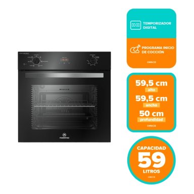 HORNO EMPOTRABLE ELE CTRICO 59L CONVECTOR Y TEMPORIZADOR OM6CB - 3
