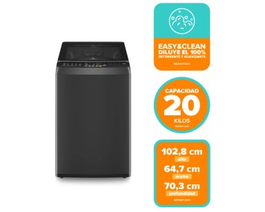 LAVADORA AUTOMATICA 20KG CARGA SUPERIOR MDWMT20O ONIX - 3