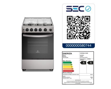 COCINA A GAS 4 PLATOS HORNO VAPOR Y TRIPLE LLAMA FM4SSC INOX - 11