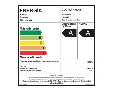 COCINA A GAS 4 PLATOS HORNO VAPOR Y TRIPLE LLAMA FM4SSC INOX - 14