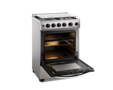 COCINA A GAS 4 PLATOS HORNO VAPOR Y TRIPLE LLAMA FM4SSC INOX - 4