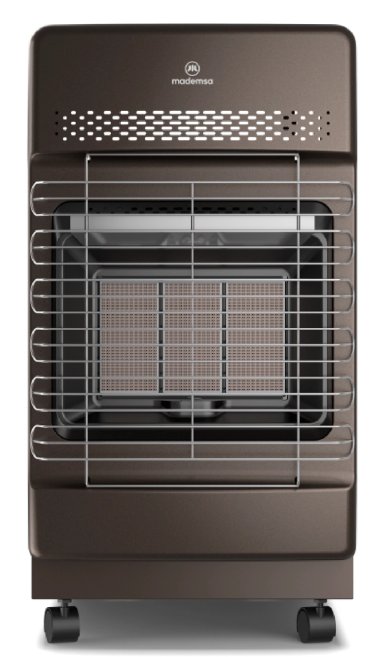 ESTUFA A GAS MADEMSA 11 A 15 KGS 4,2 KW HG15G BRONCE - 1