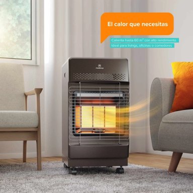 ESTUFA A GAS MADEMSA 11 A 15 KGS 4,2 KW HG15G BRONCE - 9