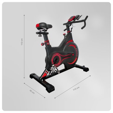 BICICLETA SPINNING MAGNÉTICA 5KG BODYTRAINER MG5 CON SENSOR - 2