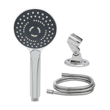 JUEGO DUCHA STRETTO RIMINI MANERAL + FLEXIBLE + SOPORTE - 1