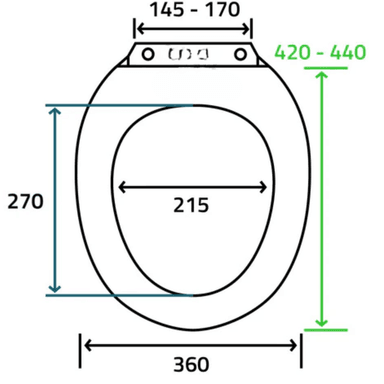 ASIENTO WC COLOMBA - 5