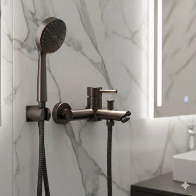 LLAVE GRIFO MONOMANDO PARA TINA DUCHA DE ACERO INOXIDABLE SS304 FIORENZO - 1