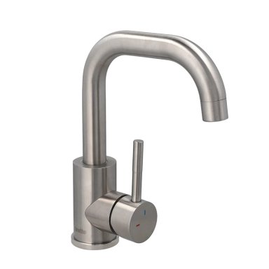 MONOMANDO LAVAMANOS ACERO INOXIDABLE MODELO NOVARA INOX SATINADO - 2