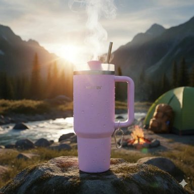 TERMO 1.2 L HALTEN GRANDE ACERO INOXIDABLE VIOLETA - 3