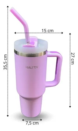 TERMO 1.2 L HALTEN GRANDE ACERO INOXIDABLE VIOLETA - 9