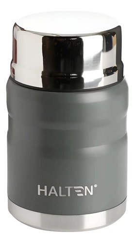 TERMO PARA COMIDA 750 ML ACERO INOXIDABLE HALTEN GRIS - 2