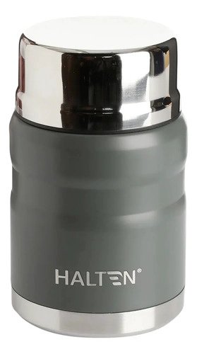 TERMO PARA COMIDA 750 ML ACERO INOXIDABLE HALTEN GRIS - 3