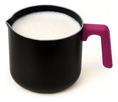LECHERO ANTIADHERENTE VITTA 14 CM NEGRO MANGO MAGENTA 1.75 L CHERRY - 2