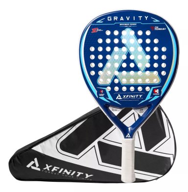 PALA PADEL XFINITY FIBRA DE CARBONO GRAVITY (INCLUYE FUNDA) - 1