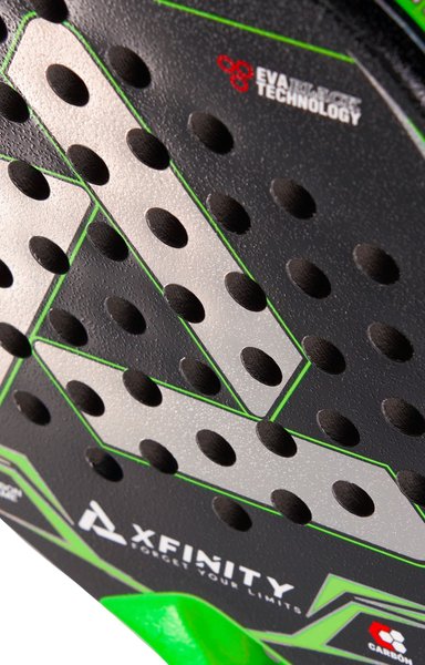 PALA PADEL XFINITY FIBRA DE CARBONO MERCURY (INCLUYE FUNDA) - 4
