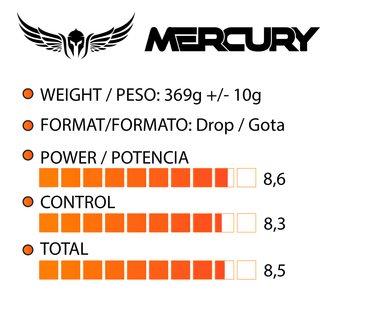 PALA PADEL XFINITY FIBRA DE CARBONO MERCURY (INCLUYE FUNDA) - 6