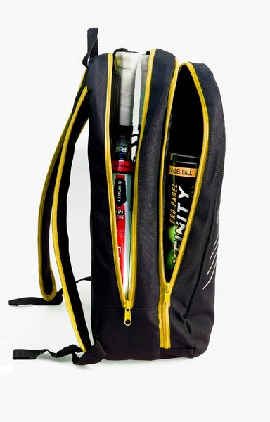 PACK PADEL XFINITY FIBRA DE VIDRIO PALA ANOMIS MOCHILA MUÑEQUERA TARRO - 6