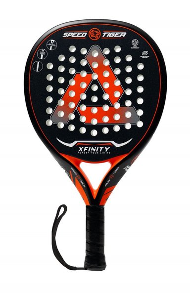 PALA PADEL XFINITY FIBRA DE CARBONO SPEED TIGER INCLUYE FUNDA - 2