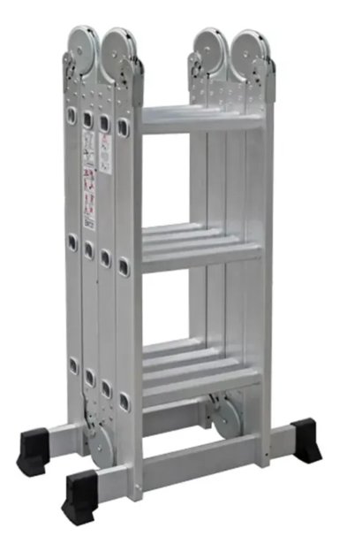 ESCALERA QRUBBER ALUMINIO MULTIUSO 3,5 MT - 1