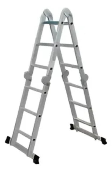 ESCALERA QRUBBER ALUMINIO MULTIUSO 3,5 MT - 2