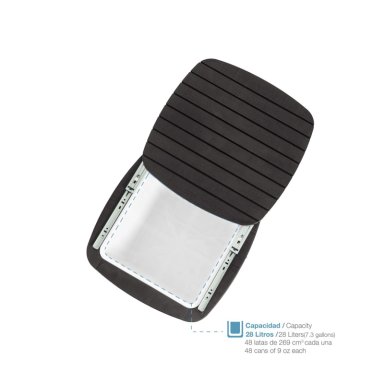 MESA COOLER CAPRI TIPO RATTAN MARRON TERRAZA MQ QRUBBER - 8