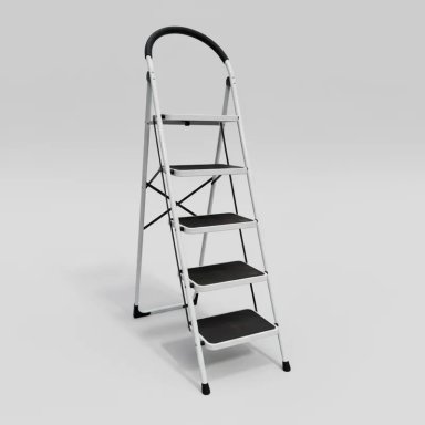 ESCALERA QRUBBER PLEGABLE DE 5 PELDAÑOS - 2