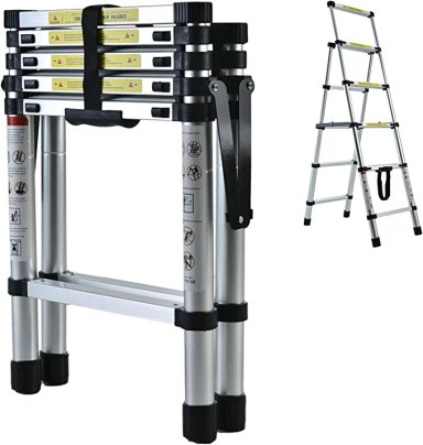 ESCALERA ALUMINIO TELESCOPICA MULTIUSO 4,4 MTS. QRUBBER - 2