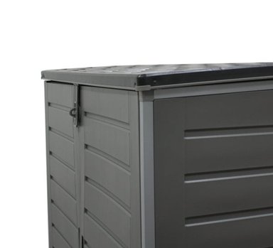 BODEGA QRUBBER JARDÍN TIPO BAÚL 1170 LITROS NEGRO - 3